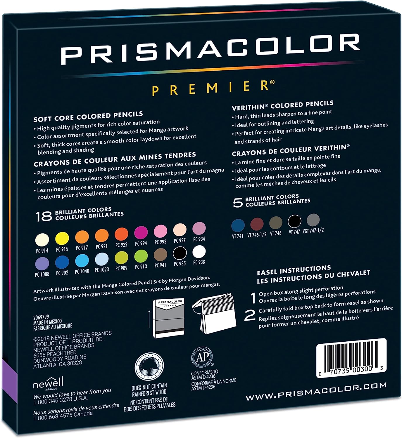 Prismacolor Premier Colored Pencils, Manga Colors, 23 Pack - Image 7